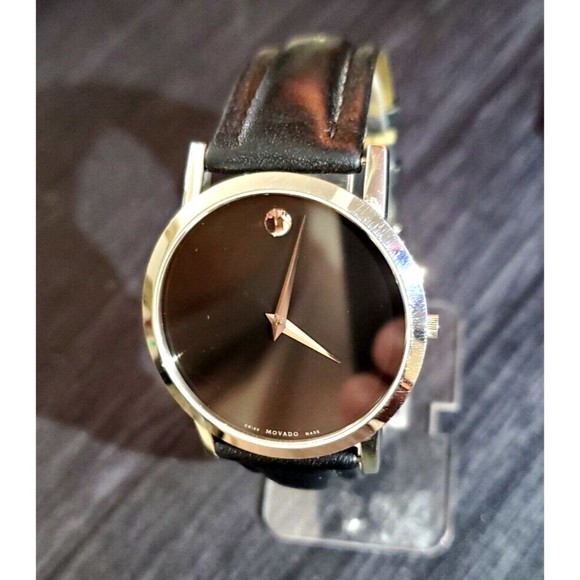 Movado Other - MOVADO SWISS MUSEUM B4G11852 STAINLESS &LEATHER MAN'S WATCH EXCELLENT CONDITION
